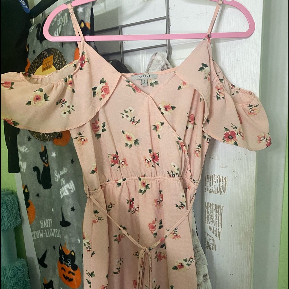 Papaya flower dress